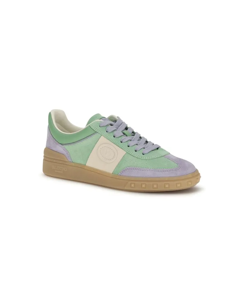 Valentino Garavani Women's Multicolor Calf Leather Bos Taurus Low Top Sneakers Multicolor
