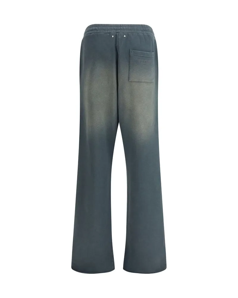 Golden Goose Women's Blue Cotton Joggers (workout Pants Gray