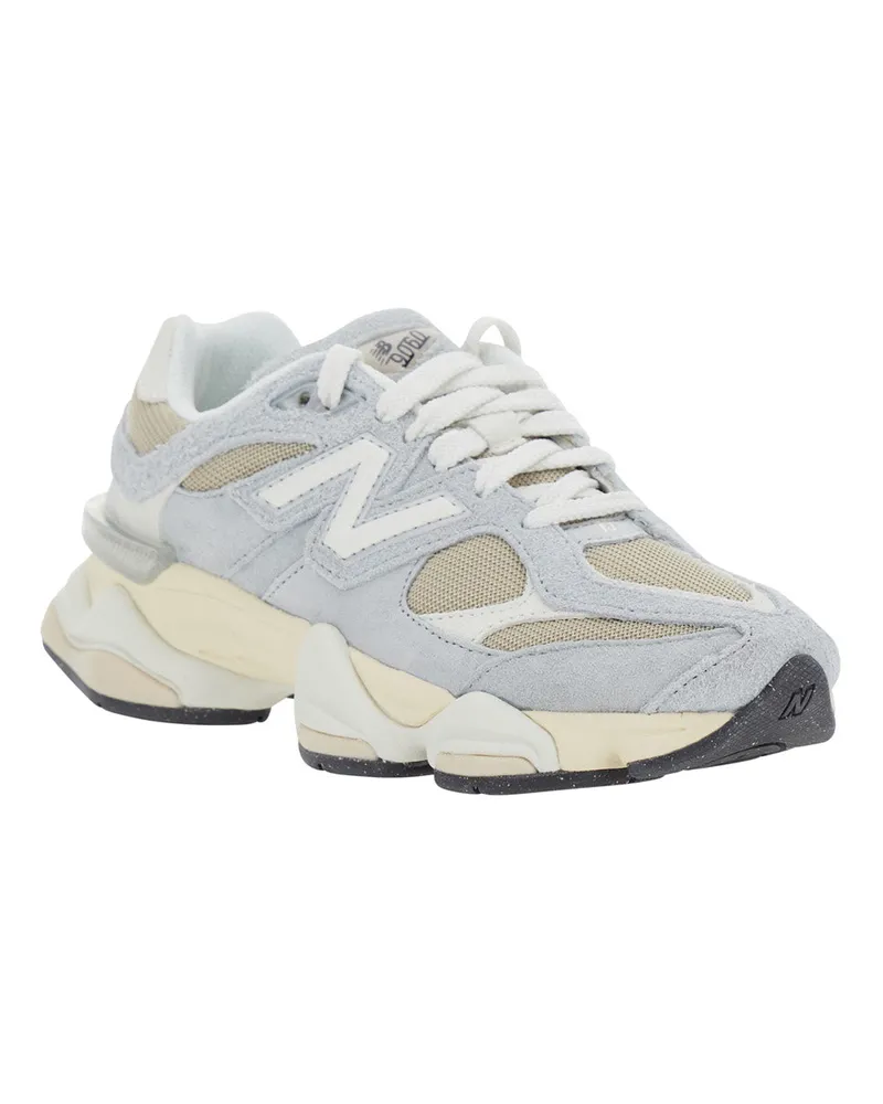 New Balance Unisex Sneakers 9060 Grey Suede Suede-Textile Trainers Suede/textile Gray