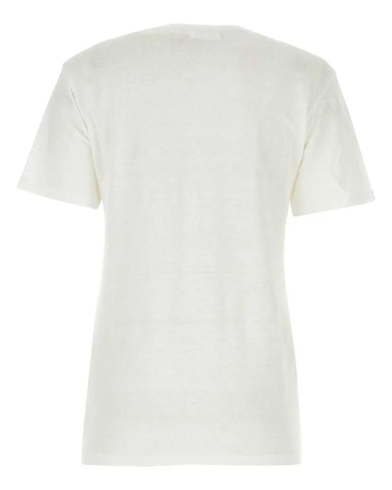 Étoile Isabel Marant Women's White Linen Zewel T-Shirt Matiere Principale:lin White