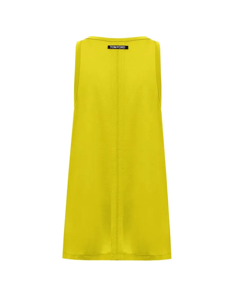 Tom Ford Women's Yellow Silk Tank Top Yellow