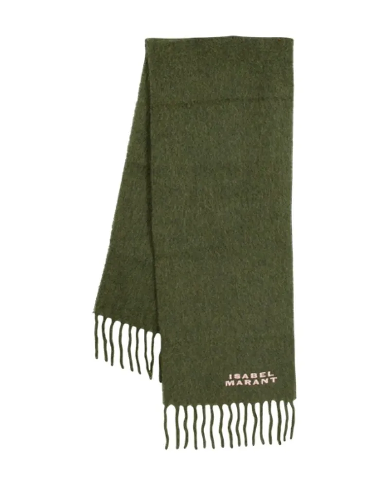 Isabel Marant Women's Firny Scarf -  Wool Khaki Accessories Khaki