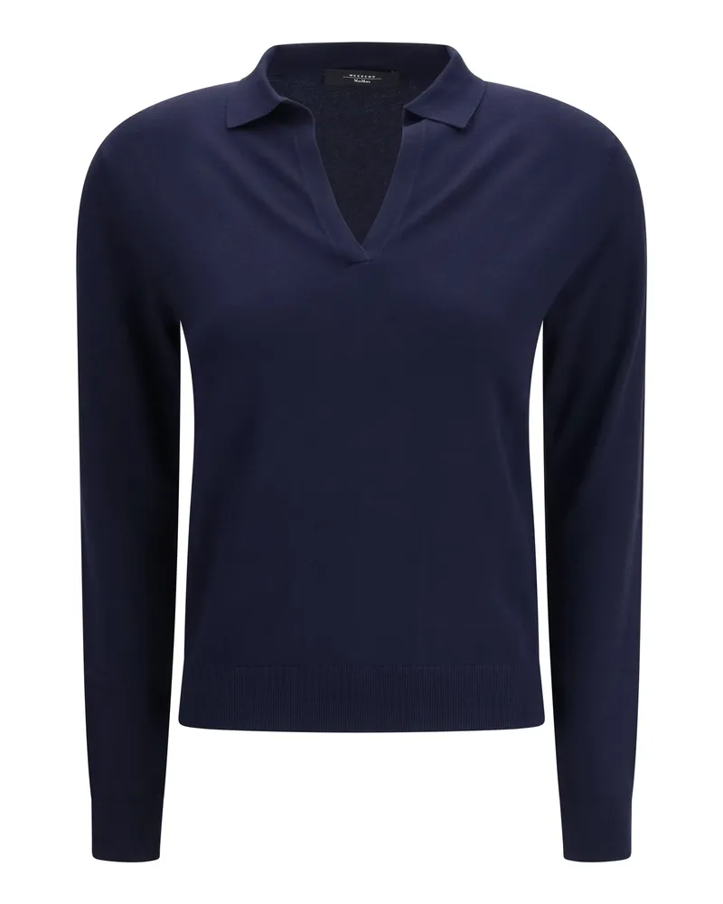 Max Mara Women's Sweater Palanca Blue Viscose Blue