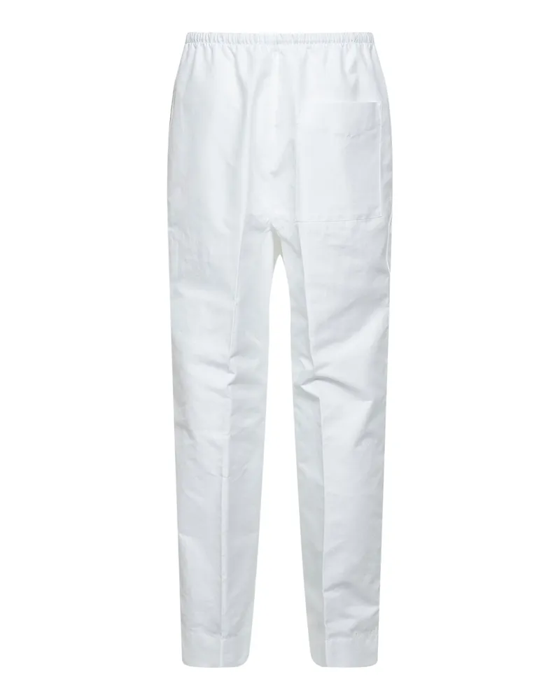 Bottega Veneta Men's Trousers Cotton Drawstring White White