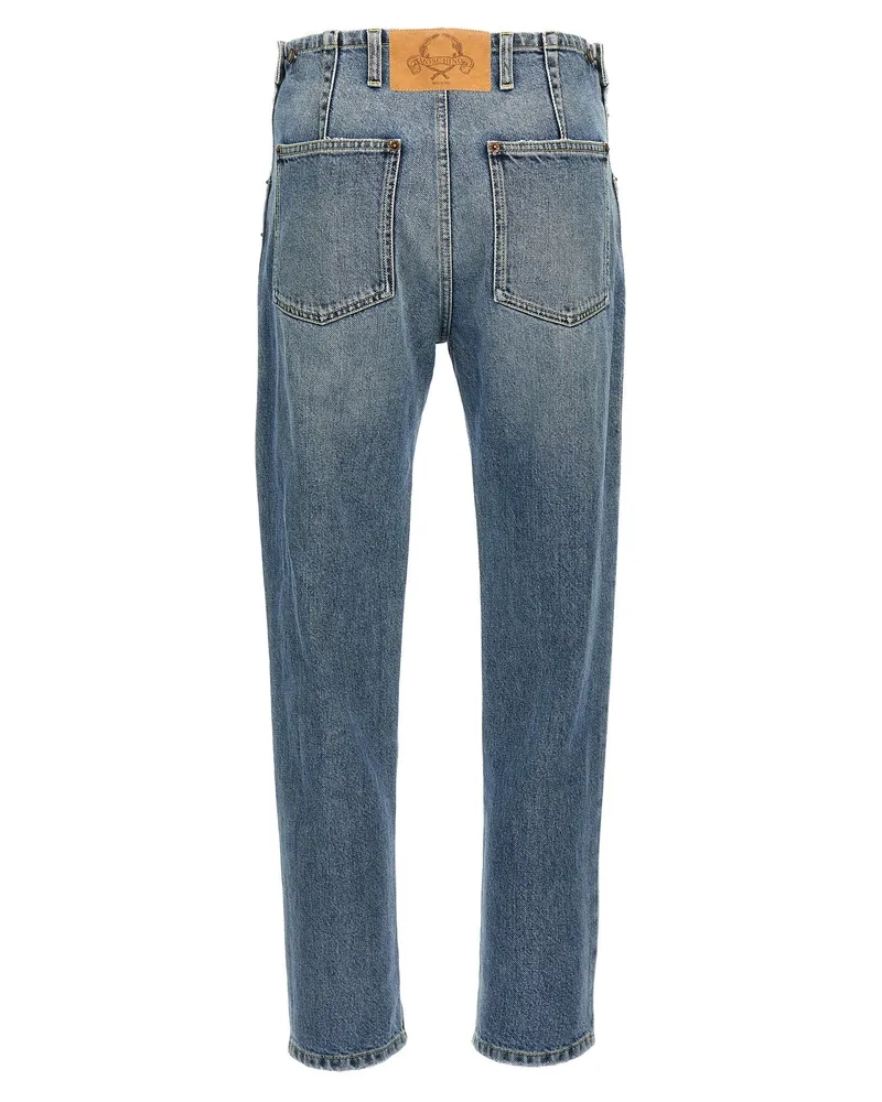 Moschino Five-Pocket Cotton Denim Jeans — Blue Blue
