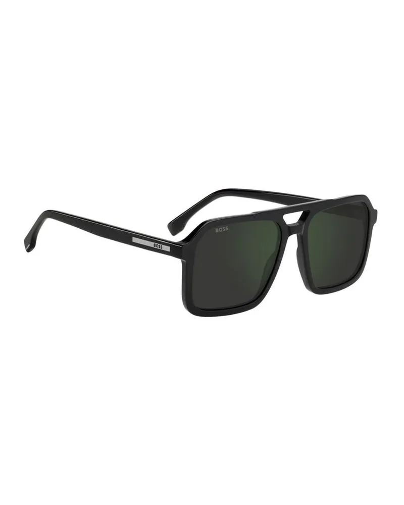 HUGO BOSS Men's Sunglasses Black Acetate Black