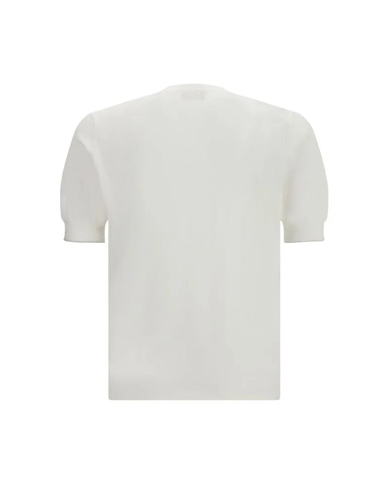 Brunello Cucinelli Men's White Cotton T-Shirt White