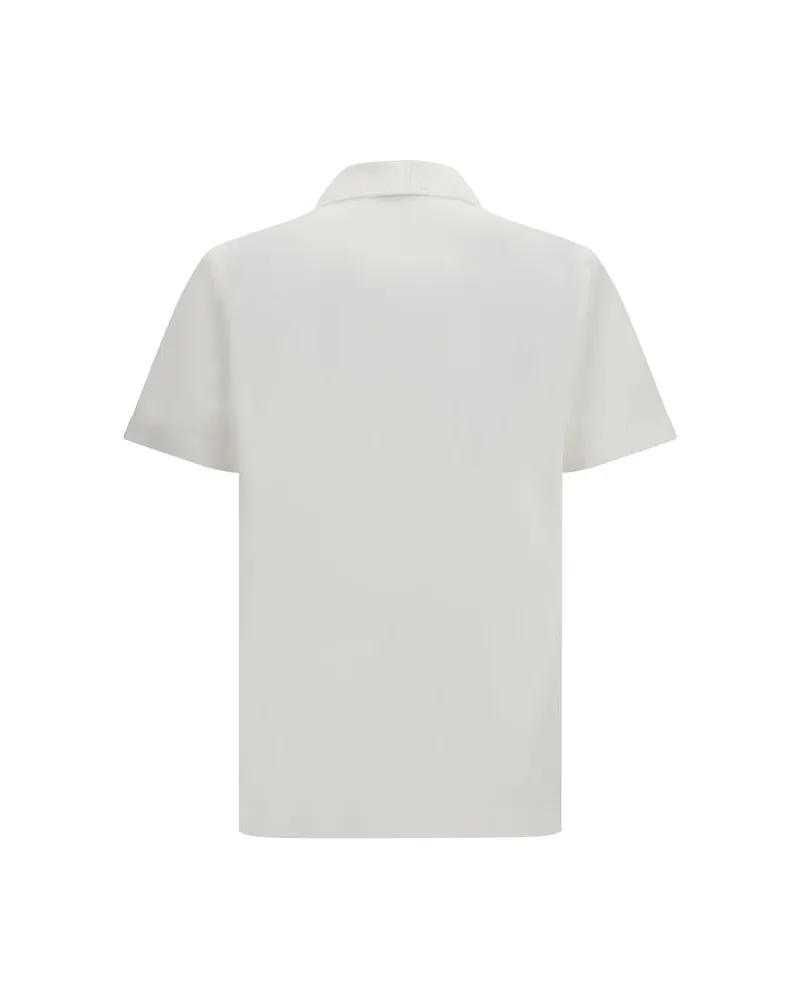 Ferragamo Men's White Cotton Polo Shirt White