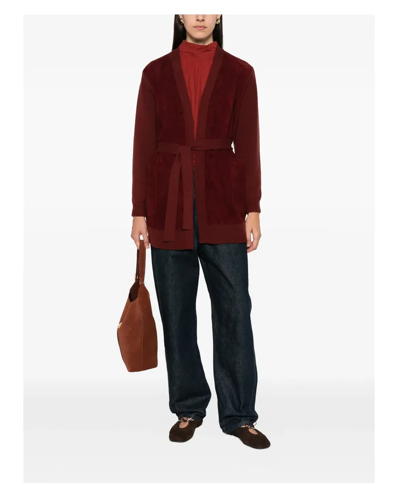 Max Mara Oliveto Cardigan — Red Red