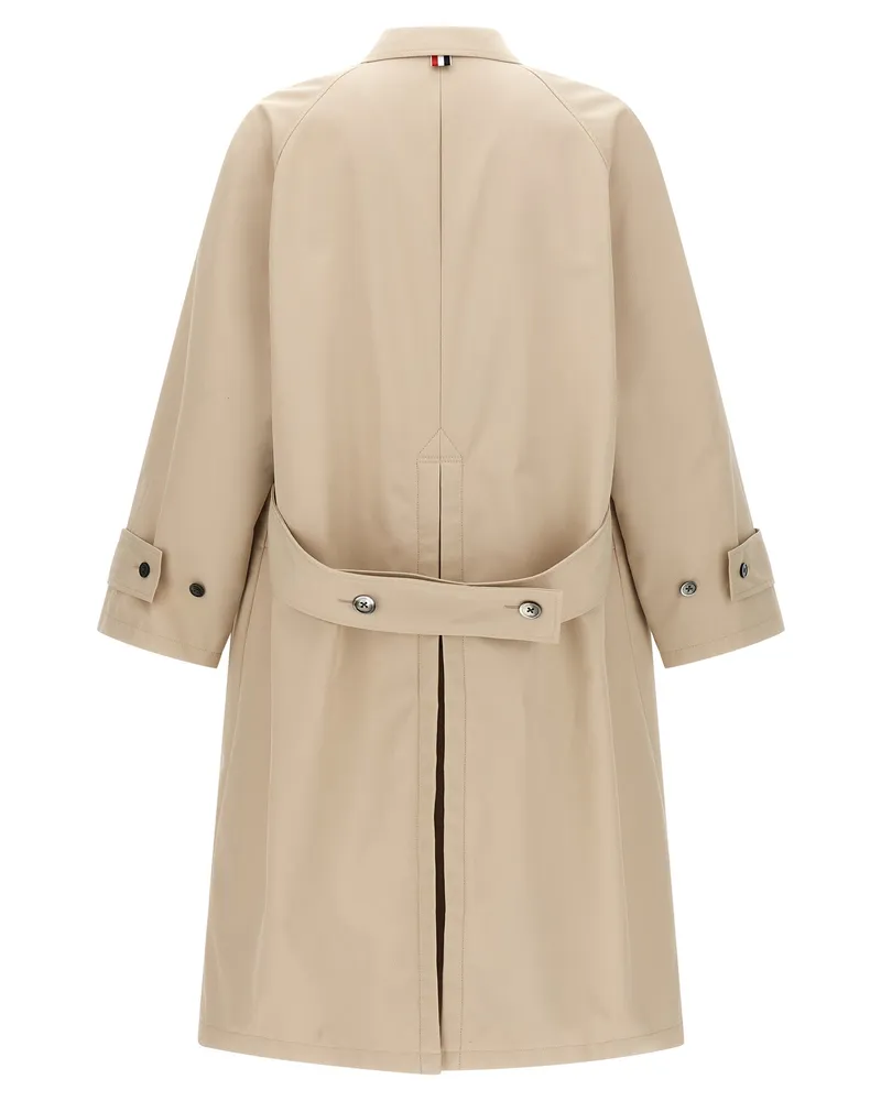 Thom Browne Men's Beige Polyester Coat Clothing Beige