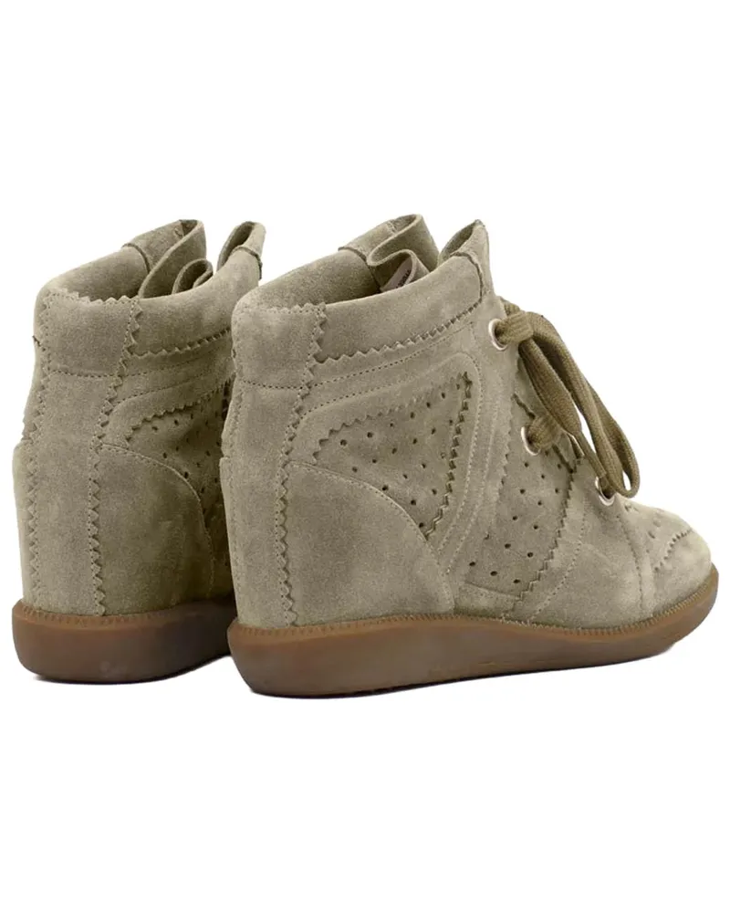 Isabel Marant Bobby Wedge Sneaker — Gray Gray