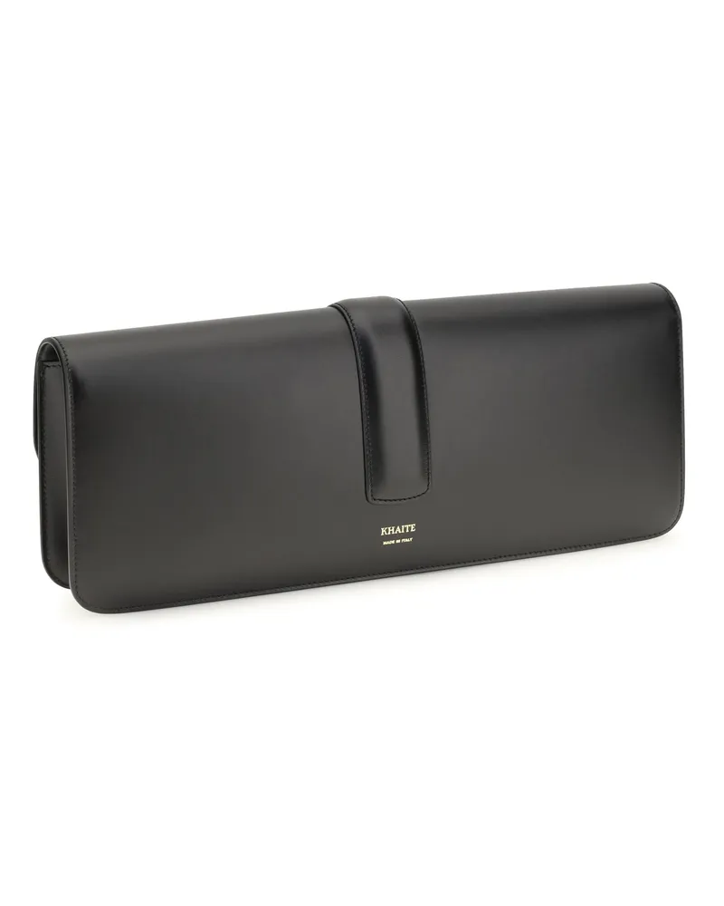 KHAITE Women's Clutch Blake Black Box Calf Leather Bags Black