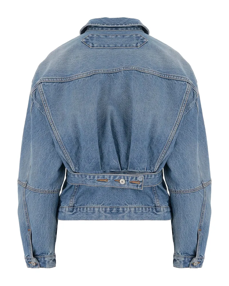 Jacquemus Cork Denim Jacket — Blue Blue