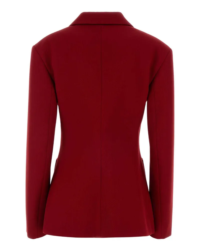 Loewe Women's Wool Blend Blazer Red Viscose Silk Blazers Red