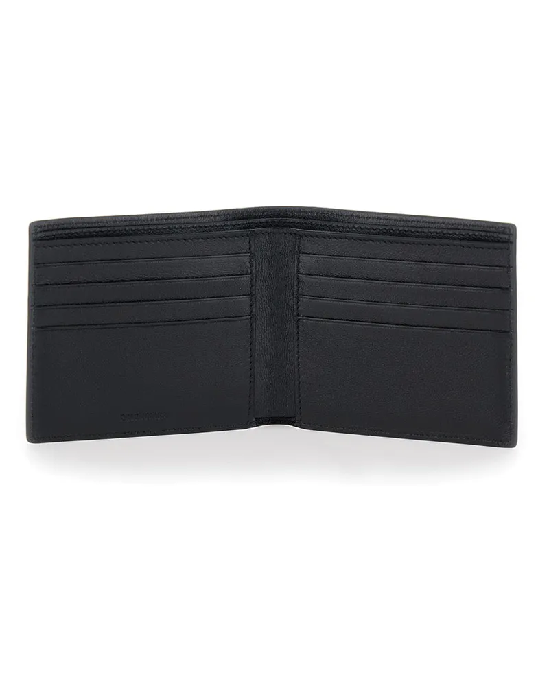Balenciaga Men's Bifold Wallet Black Leather Calfskin Black
