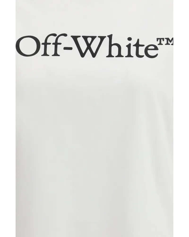 OFF-WHITE Women's T-Shirt Big Logo Bookish White-Black Cotton T-Shirts & Jerseys White/black White