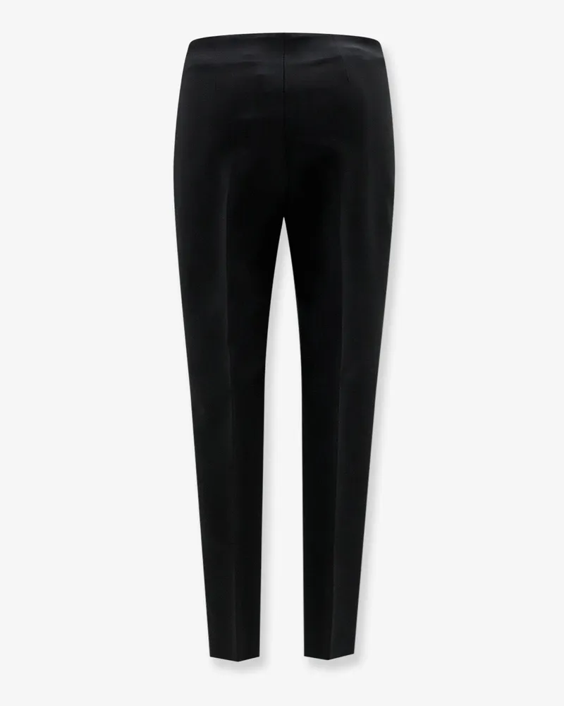 Róhe Women's Trousers Cigarette Leg Black Viscose Black