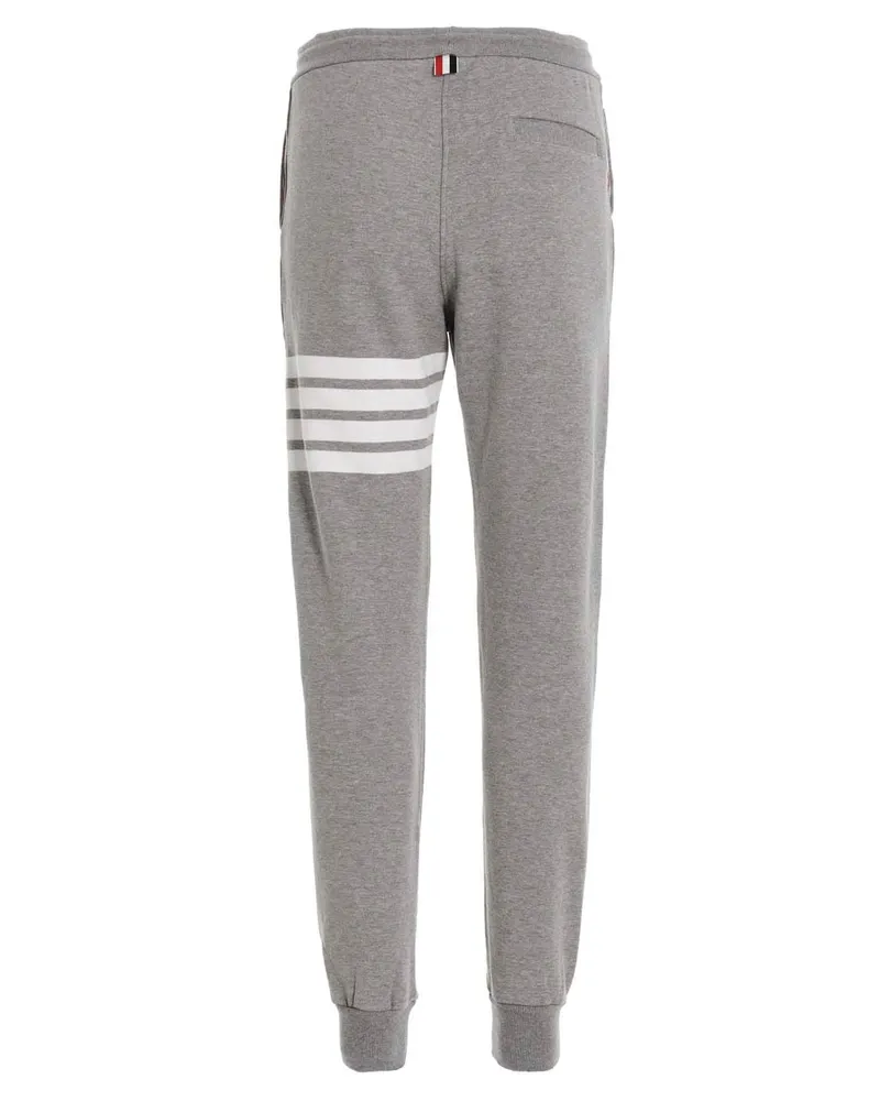 Thom Browne Men's Gray Cotton Joggers (workout Pants Gray