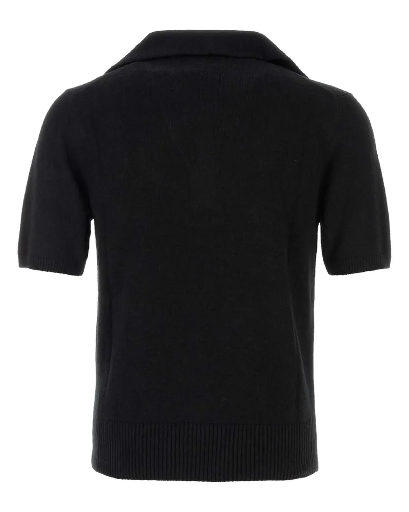 Dolce & Gabbana Nero Exterior: Cotton Nylon Polo T-shirts And Polos Black