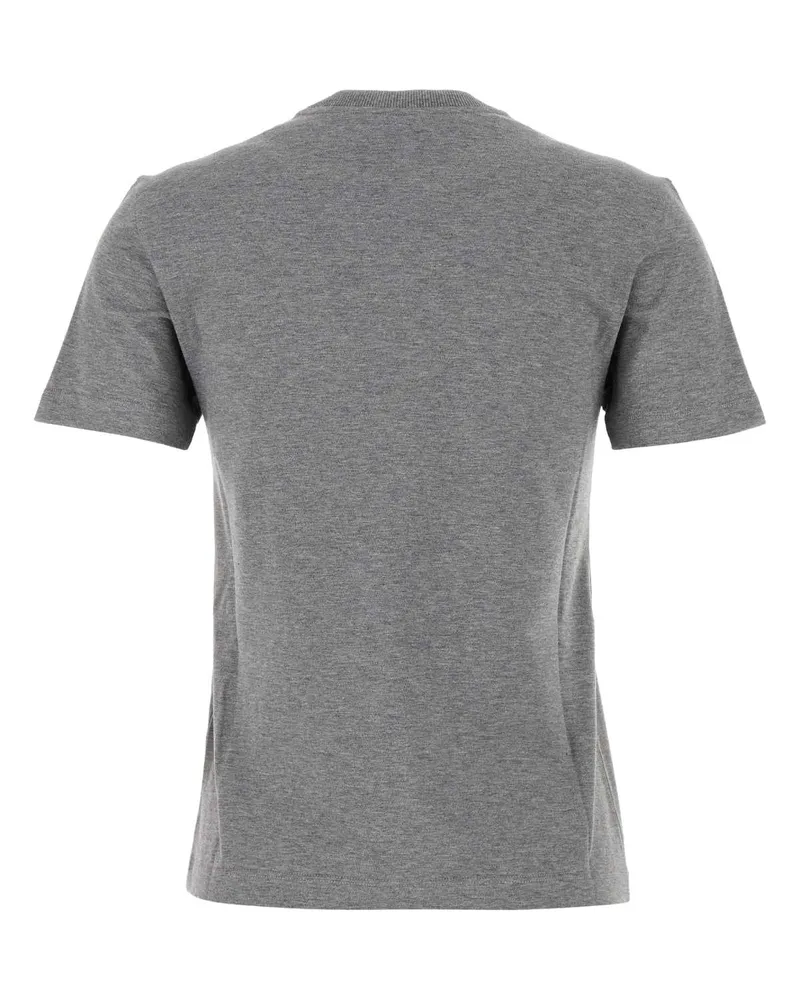 Fendi Women's Grey Cotton T-Shirt Melange Exterior Gray