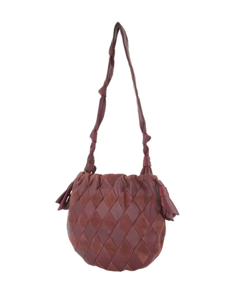 Zimmermann Cloud 91 Lambskin Leather Hobo Bag — Brown Brown