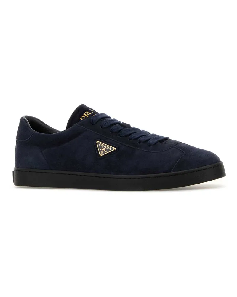 Prada Men's Lane Sneaker Navy Suede Navy