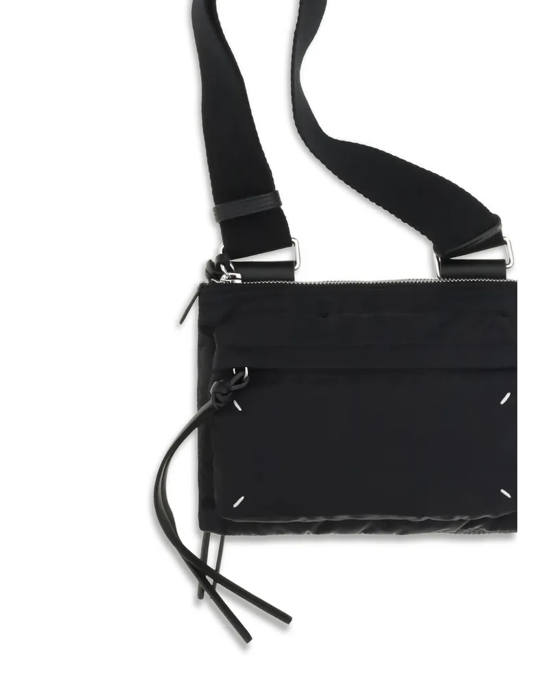Maison Margiela Men's Camera Shoulder Bag Zip Black Nylon Black-Black Black/black Black