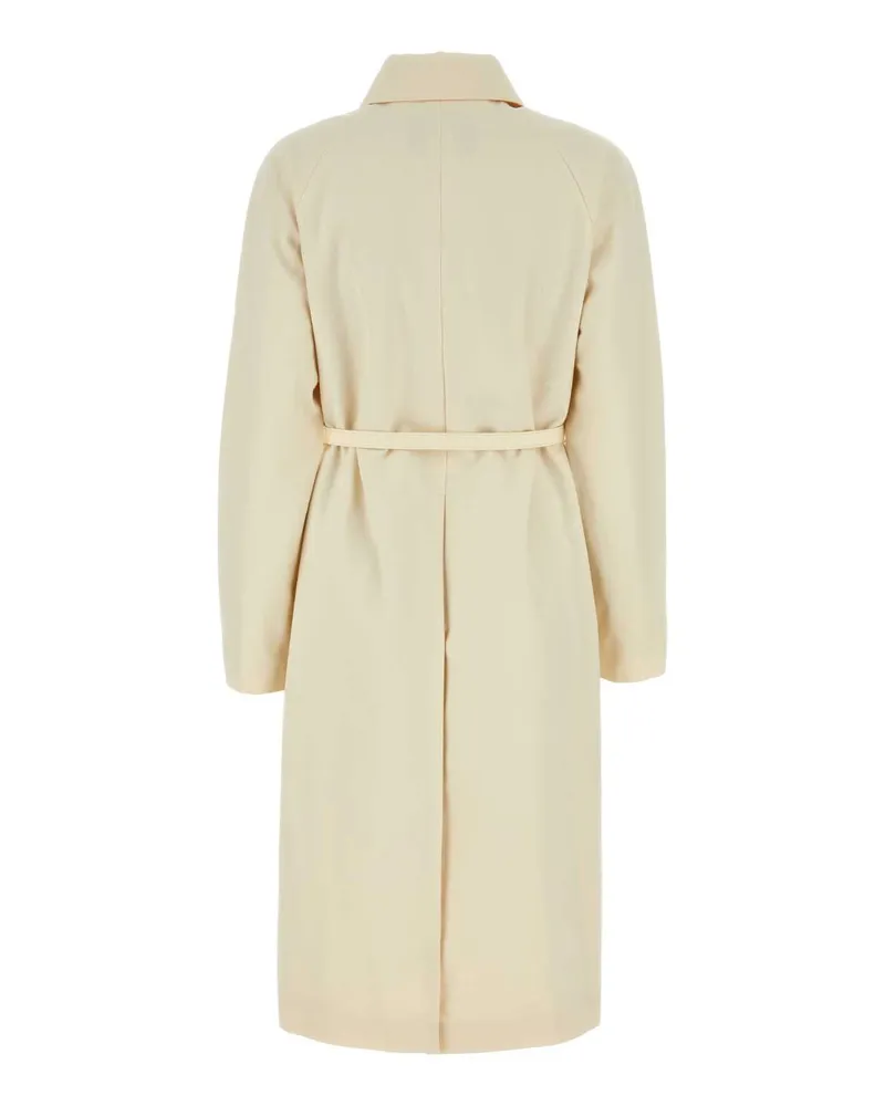 Fendi Women's Coat Beige Polyester Cotton Beige