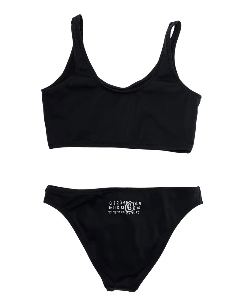 Maison Margiela Girls' Unisex Swimsuit Black Nylon Elastane Swimsuits Sea Clothing Black