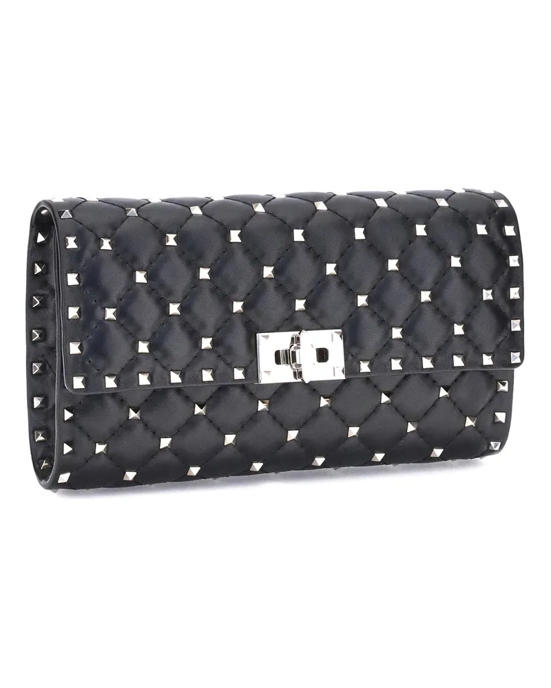 Valentino Garavani Women's Rockstud Spike Shoulder Bag Nero Lamb Ovis Aries Black