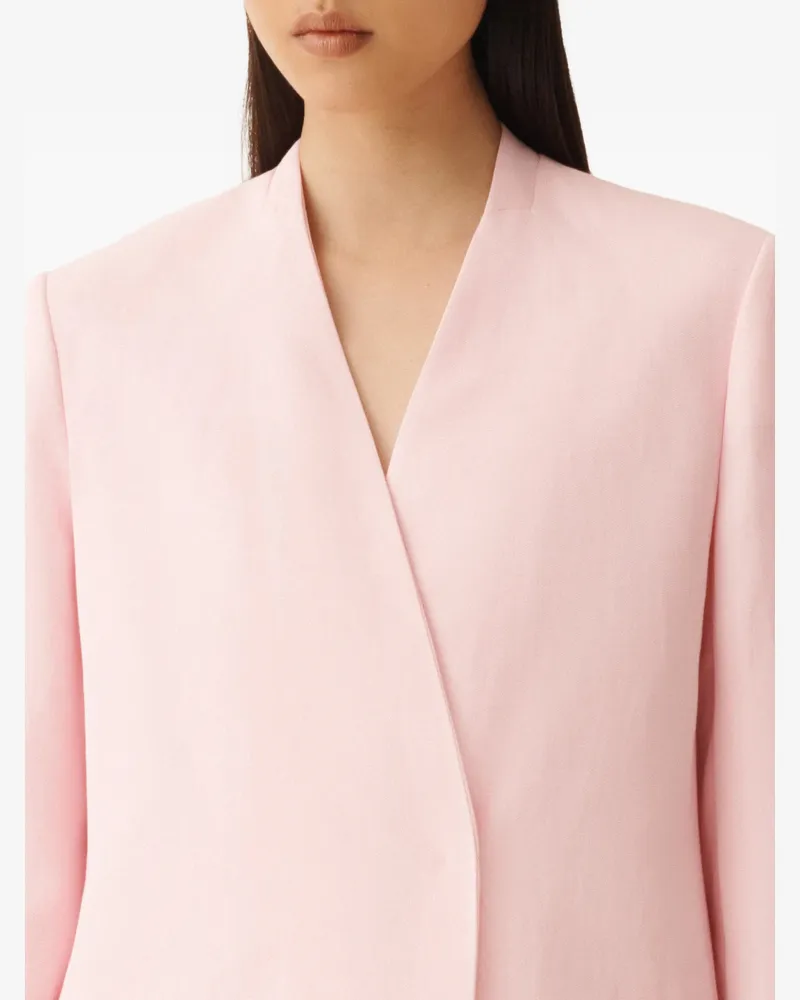 Fabiana Filippi Women's Belted Wrap-Style Blazer Ss26 W Pink