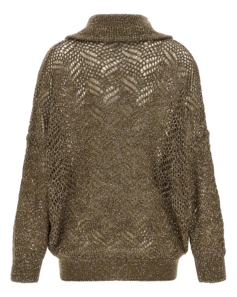 Brunello Cucinelli Cardigan — Gold Gold