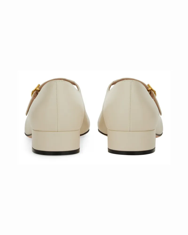Bally Calf Leather Pumps — Ivory Ivory