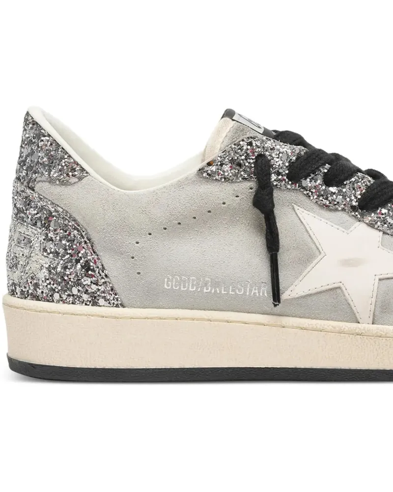Golden Goose Ball Star Sneaker — Silver Silver