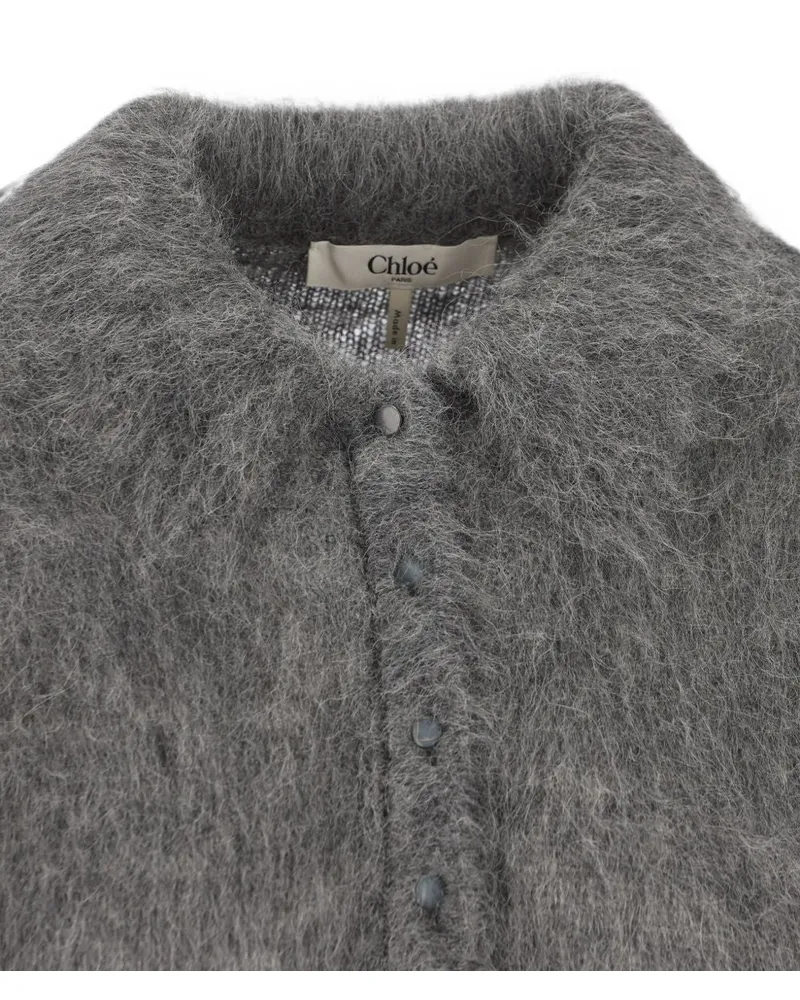 Chloé Wool Sweater — Grey Grey