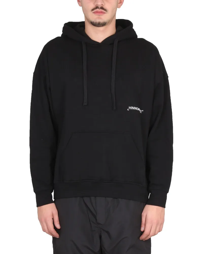 HINNOMINATE Logo-Embroidered Hoodie — Black Black