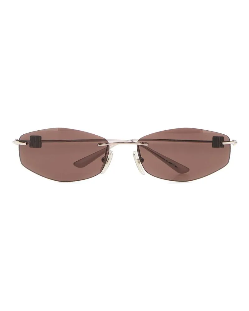 Balenciaga NANO Sunglasses — Silver Silver