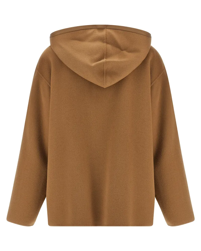 Max Mara Women's Beige Virgin Wool Coat Clothing Beige