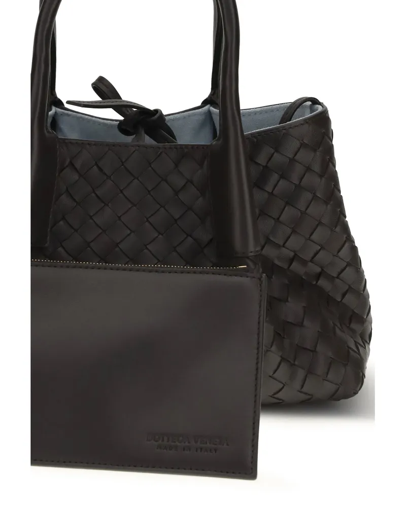 Bottega Veneta Women's Handbag Pinacoteca Small Espresso-Mineral-Mb Calf Leather Handbags Espresso/mineral-mb Hand Bags Black