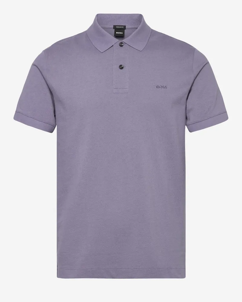 HUGO BOSS Cotton Polo Shirt — Purple Purple
