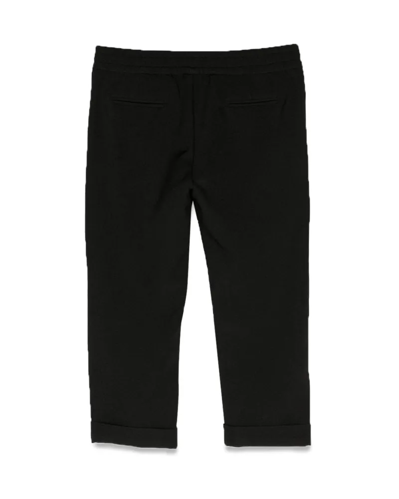 MSGM Stretch Polyester Trousers — Black Black