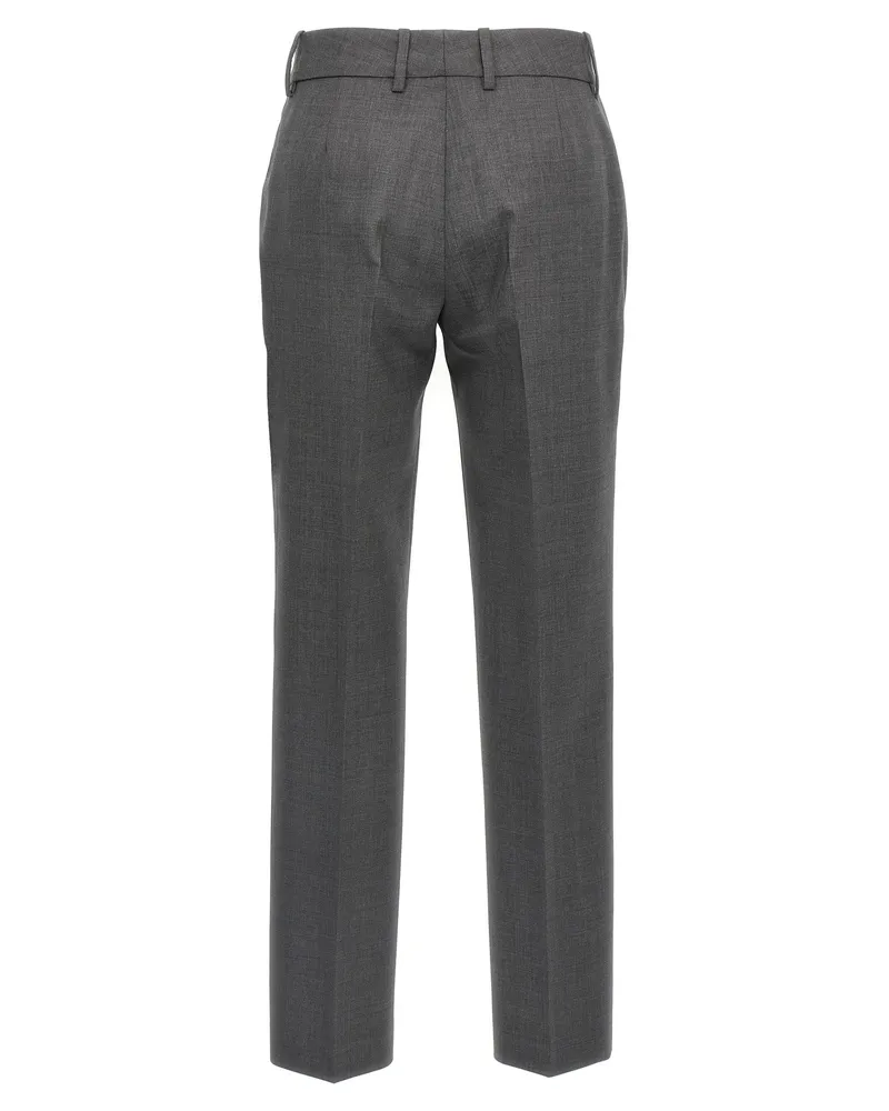 Ermanno Scervino Women's Gray Virgin Wool Dress Pants Gray