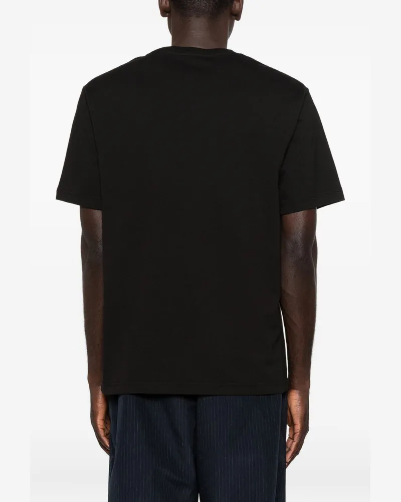 Kenzo Logo-Embroidered T-Shirt — Black Black