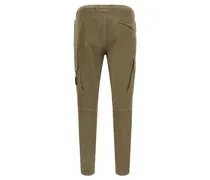 Garment-Dyed Organic Cotton Cargo Pants — Olive