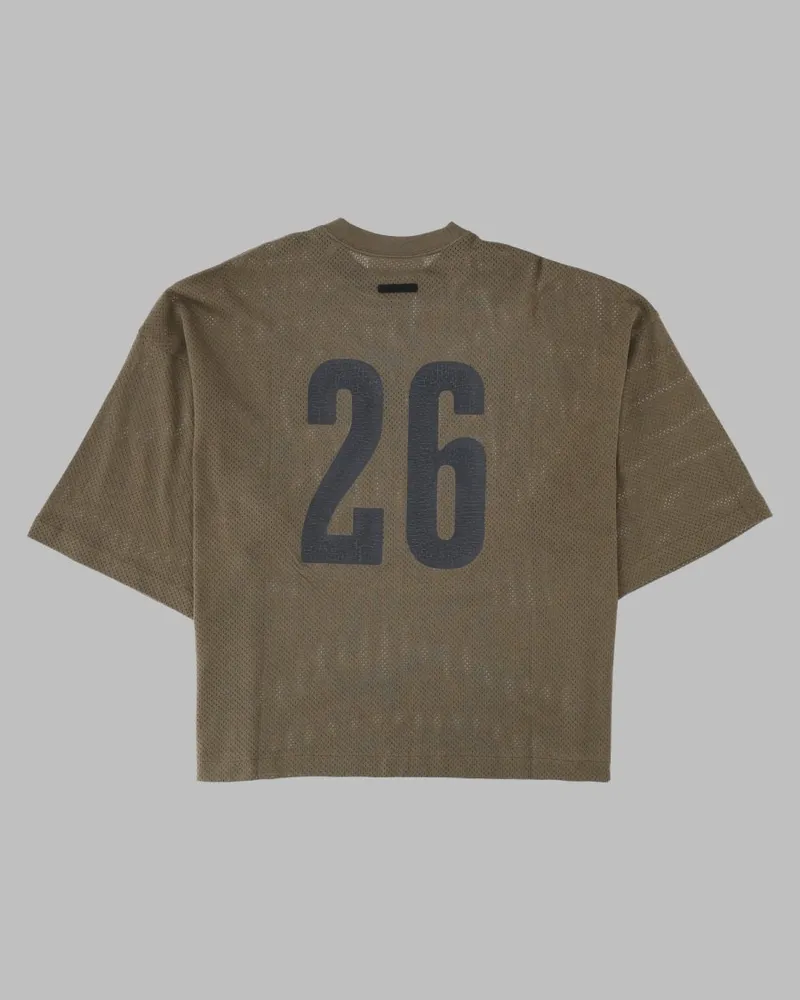 Fear of God Logo-Print Cotton T-Shirt — Green Green