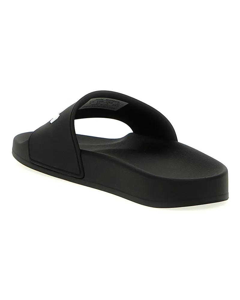 Balenciaga Women's Bicolor Plastic Slides Shoe Black