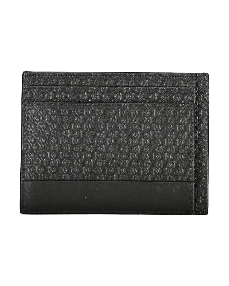 Calvin Klein Logo-Accented Card Case — Black Black