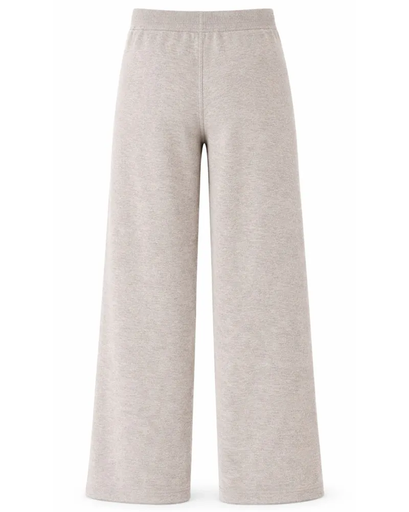 Max Mara Wool and Cashmere Blend Trousers — Beige Beige