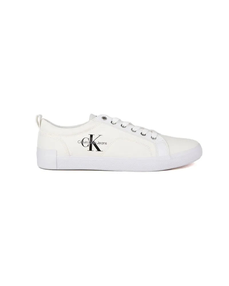 Calvin Klein Recycled Cotton Sneakers — White White