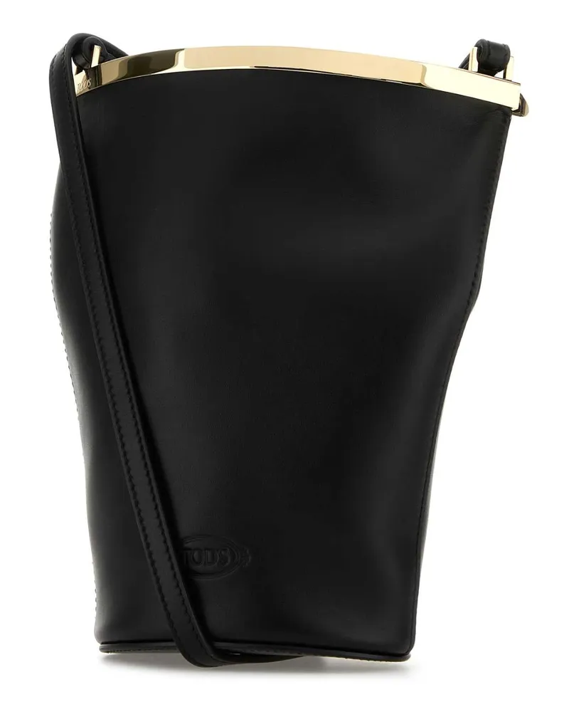 TOD'S Women's Secchiello Bucket Bag Black Calfskintgl Black